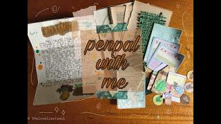 penpal with me on a budget #3 | green and orange theme | dear Christine 