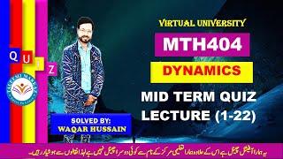 MTH404 Midterm Quiz solution by taleemi markaz