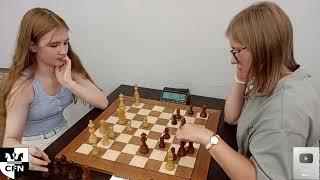 I. Ukrainskaya (1501) vs I. Fedorova (1869). Chess Fight Night. CFN. Blitz