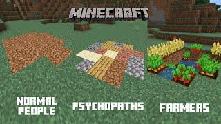 How Types of Minecraft players fix Creeper holes