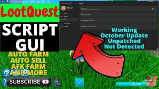 LootQuest Script  Roblox GUI | Working | New