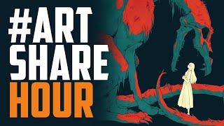 ART SHARE Hour Ep #50 - Comics, Pencils, Inking, Illustration & Paintings