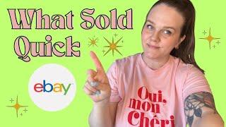 What Sold Quick! Bins pick ups that sold on Ebay & Poshmark!