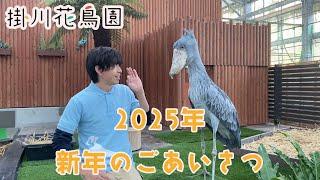 【掛川花鳥園公式】2025年　ふたばと共に新年のごあいさつ