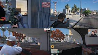 CG x BBMC Get In a Shootout With Cops At La Puerta (Multi POV) | NoPixel 4.0 GTA RP