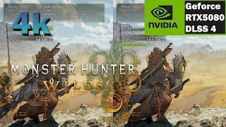 Monster Hunter wilds 4K ALL DLSS4 AND Framegen models compared 7800X3D/RTX5080