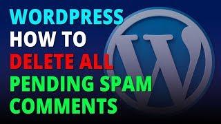 Wordpress how to delete all pending spam comments