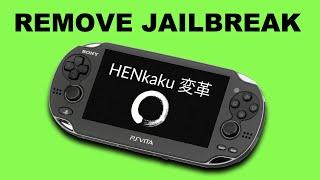 PS Vita : The Easiest Way to Remove Jailbreak / Restore Firmware to Official