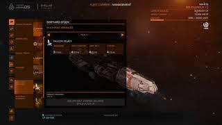 Elite Dangerous fleet carrier shooting down pirates