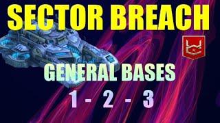 War Commander Sector Breach General Bases 1-2-3 Fast & Free Repair .