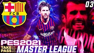 PES 2021 Barcelona Master League #3 | Messi's Mixed Form Banana Skins No Look Assist & More!