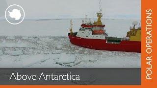 Above Antarctica