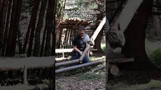 Bushcraft Shelter With A 24" Agawa Saw