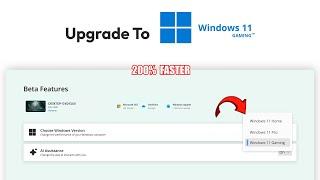 Upgrade To Windows 11 GAMING Version | FPS Boost & High Performance