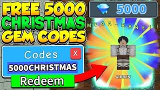 ALL FREE 5000 GEMS ALL STAR TOWER DEFENCE CHRISTMAS CODES! Roblox