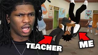 The Most Chaotic School Simulator Where Everyone Fights You?! (Old School) #1