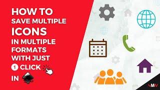 How to Export Multiple Icons with JUST 1 CLICK | Inkscape Short Tutorials
