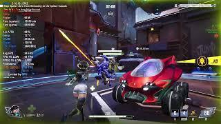 Marvel Rivals Playstest on Intel Arc a750 Low settings (tokyo server)