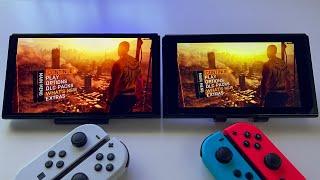 Dying Light on Switch V2 LCD vs Switch OLED gameplay