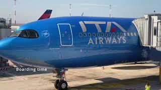 ITA Airways Inaugural Flight to Washington D.C Onboard a Brand New A330