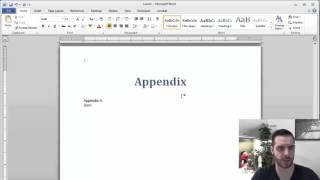 How to Add an Appendix to a Word Document