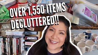 DECLUTTER CHALLENGE FINALE! CHALLENGE COMPLETED FOR JANUARY OVER 1,500 ITEMS DECLUTTERED