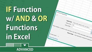 Excel: IF function combined with AND and OR functions by Chris Menard