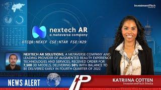 Nextech AR Solutions has received a purchase order for 7,500 3D models