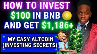 How to make crazy huge gains by investing $100 in Bnb to get $1,186+ in profit (My Altcoin strategy)