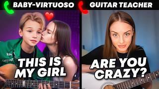 BABY-VIRTUOSO and his ADULT GIRLFRIEND - Shock Guitar Teachers