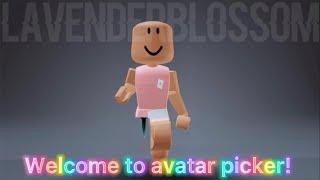 Welcome to avatar picker(Original) || Roblox trend 2021