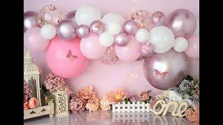 Balloon Garland tutorial - Cake Smash Photography