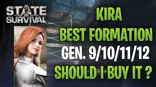 STATE OF SURVIVAL: KIRA WILL BEAT EVERY GEN ? TEST ON GEN 12/11/10/9 !! SEE THIS BEFORE BUY HER