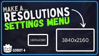 Make a resolution menu in Godot 4! - Resolution settings menu