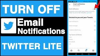 How to turn off email notifications on twitter lite||How to disable email notifications on twitter