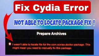 How to Fix Cydia Error I wasn't able to locate package  || Cydia Not Working || Technical Tick