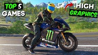 Top 5 Most Realistic Bike RACING GAMES on Android /IOS 2024