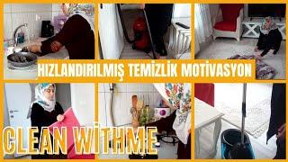 TEMİZLİK MOTİVASYON|HIZLANDIRILMIŞ TEMİZLİK|CLEAN WİTHME |GÜNLÜK VLOG| #temizlikvlog