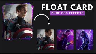 Float Card Effect Using Html Css | Vishweb Design