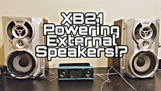 Sony XB21 - Can It Power External 6" Speakers?