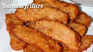 banana fritters //thai style bannana fritters //ballapa at Beary's kitchen vlogs