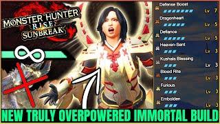 New PERFECT Immortal Build - NEVER Cart & HUGE Damage - All Weapons - Monster Hunter Rise Sunbreak!