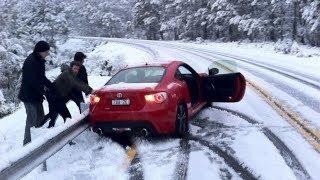 WINTER CAR crash - Snow FAILS compilation 