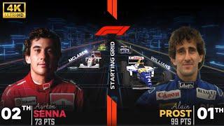 F1 STARTING GRID | 1993 Driver Standings (IN HD 2K)