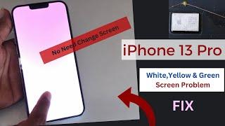 iPhone 13 pro White Screen Problem fix! iPhone 13 Pro Max green screen after update.2023