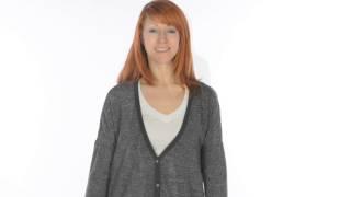 Dylan by True Grit Vintage Cardigan Sweater - Sparkle Knit (For Women)