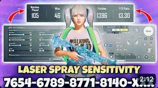 New Update 3.2 Best Sensitivity Code + Control Settings Pubg Mobile/Bgmi Sensitivity Zero recoil