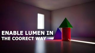 How to enable lumen unreal engine 5.3 (Tutorial)