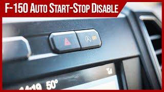 Disable AUTO START STOP on Ford F-150