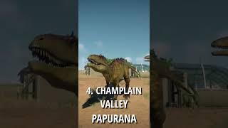 TOP 5 CHARCHARODONTOSAURUS SKINS IN LESS THAN 30 SECONDS | Jurassic World Evolution 2 #shorts